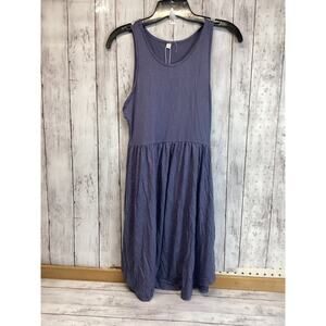 Hi Mone Women Casual Tank Dress Size Small Purple Jersey Loose Sleeveless